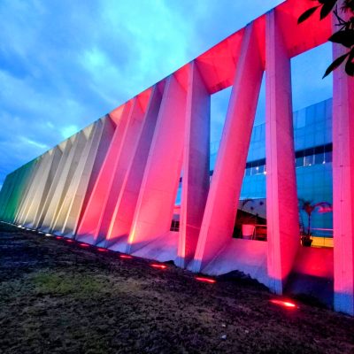 Fachada del complejo Querétaro Teatro Metropolitano y Querétaro Centro de Congresos